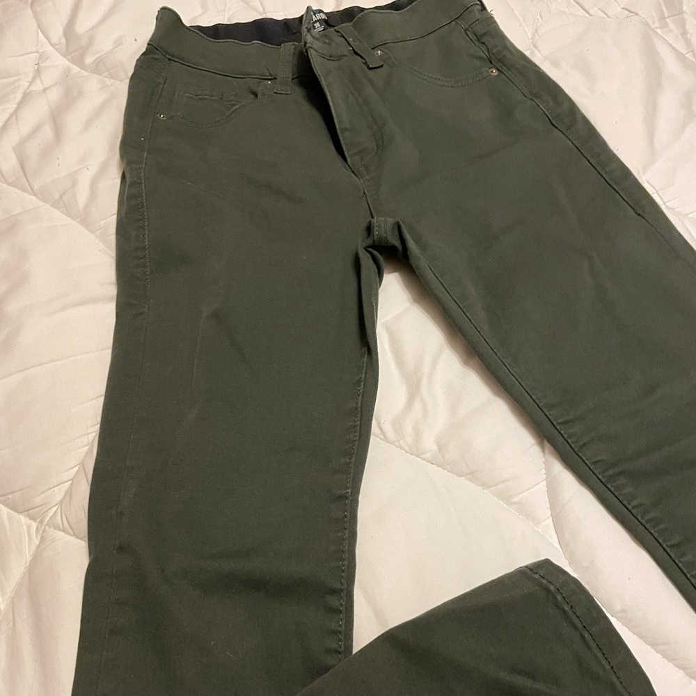 LuLaRoe denim jeans olive green size 26 skinny